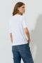 Luisa Cerano t-shirt aus organic-cotton White bij Marja Lamme fashion Amsterdam!