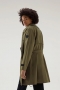 Woolrich Fayette light coat Dark Green bij Marja Lamme fashion Amsterdam!