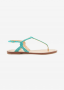 Malìparmi Flat sandal menta-munt 