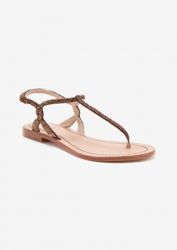 Malìparmi Flat sandal ruggine-rust 