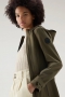 Woolrich leavitt light parka  Dark Green bij Marja Lamme fashion Amsterdam!