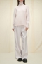 Dorothee Schumacher Bold volumes pullover medium creme bij Marja Lamme fashion Amsterdam!