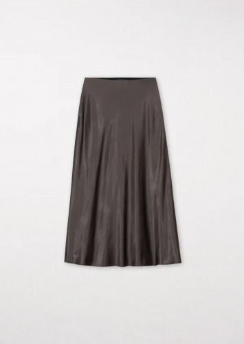 Luisa Cerano Satijnen rok Taupe 
