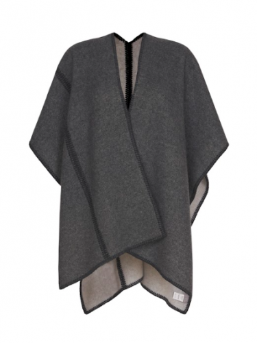 No Man's Land Poncho Dark steel 