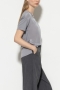 Luisa Cerano V-neck Shirt silver grey 