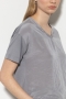 Luisa Cerano V-neck Shirt silver grey 