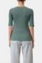 Closed crewneck shortsleeve Faded green  
