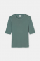 Closed crewneck shortsleeve Faded green  