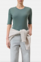 Closed crewneck shortsleeve Faded green  