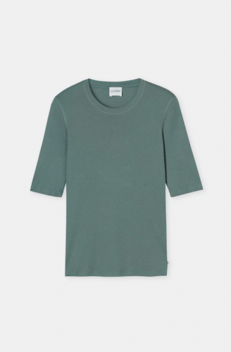Closed crewneck shortsleeve Faded green  