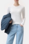 Closed crewneck longsleeve ivory 