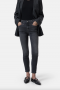 Closed Skinny pusher dark grey 