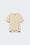 SPOON Sweater with contrast details Cream Beige 