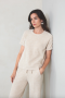 SPOON Sweater with contrast details Cream Beige 