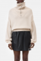 Closed Cropped troyer stone beige 