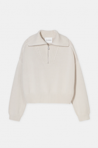 Closed Cropped troyer stone beige 