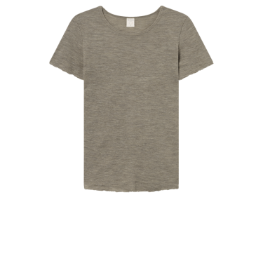 by basics T-Shirt R-neck s/s Earth Melange 