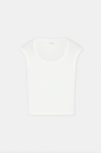 Closed Cap sleeve t-shirt ivory 