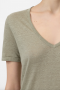 Closed V-neck chino green 