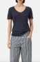 Closed V-neck dark night 