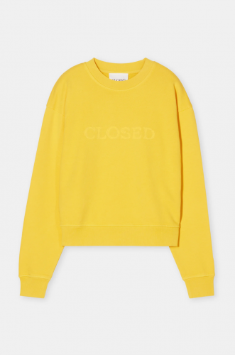 Closed Logo crewneck Mango yellow 
