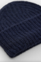 Closed Knitted hat dark night 