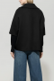 Luisa Cerano Double-face cape deep black 