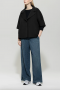 Luisa Cerano Double-face cape deep black 