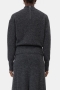 Closed Mock neck long sleeve dark grey melange  