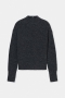 Closed Mock neck long sleeve dark grey melange  