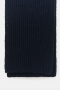Closed Knitted scarf dark night 