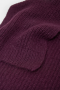 Closed Knitted scarf Dark raisin red 