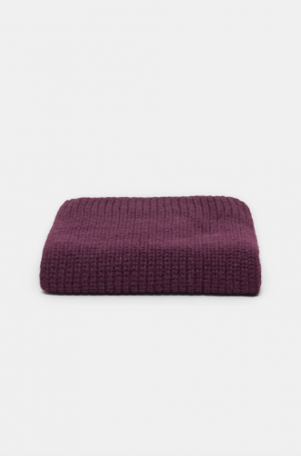 Closed Knitted scarf Dark raisin red 