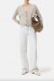 Closed V neck cardigan beige melange 