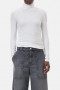 Closed High neck long sleeve White 