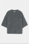 Closed Crew short sleeve dark grey melange  