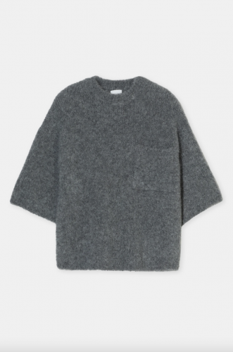 Closed Crew short sleeve dark grey melange  