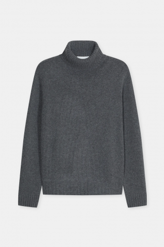 Closed Turtleneck jumper dark grey melange  