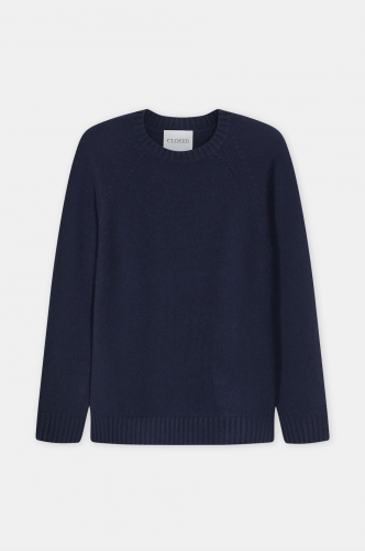 Closed Raglan jumper dark night 
