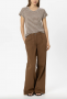 Luisa Cerano Linnen overhemd Dark/ Light terracotta 