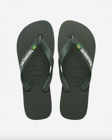 Havaianas Brasil logo Green olive/ green olive 