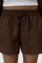 Closed Elasticated shorts Maple brown 