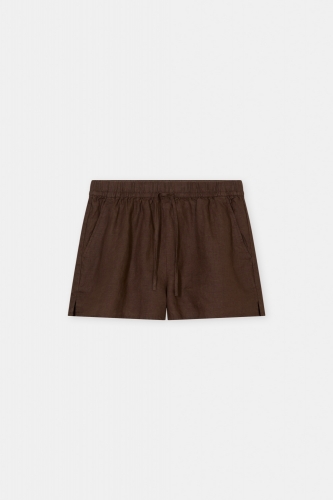 Closed Elasticated shorts Maple brown 