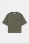 Closed Cropped t-shirt Cypress green 