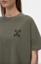 Closed Cropped t-shirt Cypress green 