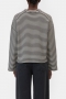 Closed Striped longsleeve black 