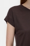 Closed Turn up t-shirt Mahagony brown 