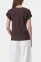Closed Turn up t-shirt Mahagony brown 