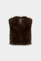 Luisa Cerano Boho-vest Marone 