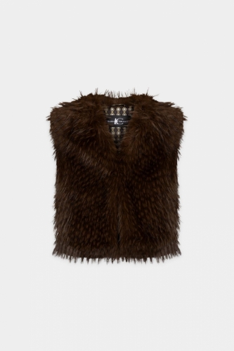 Luisa Cerano Boho-vest Marone 